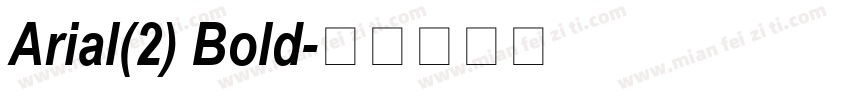 Arial(2) Bold字体转换